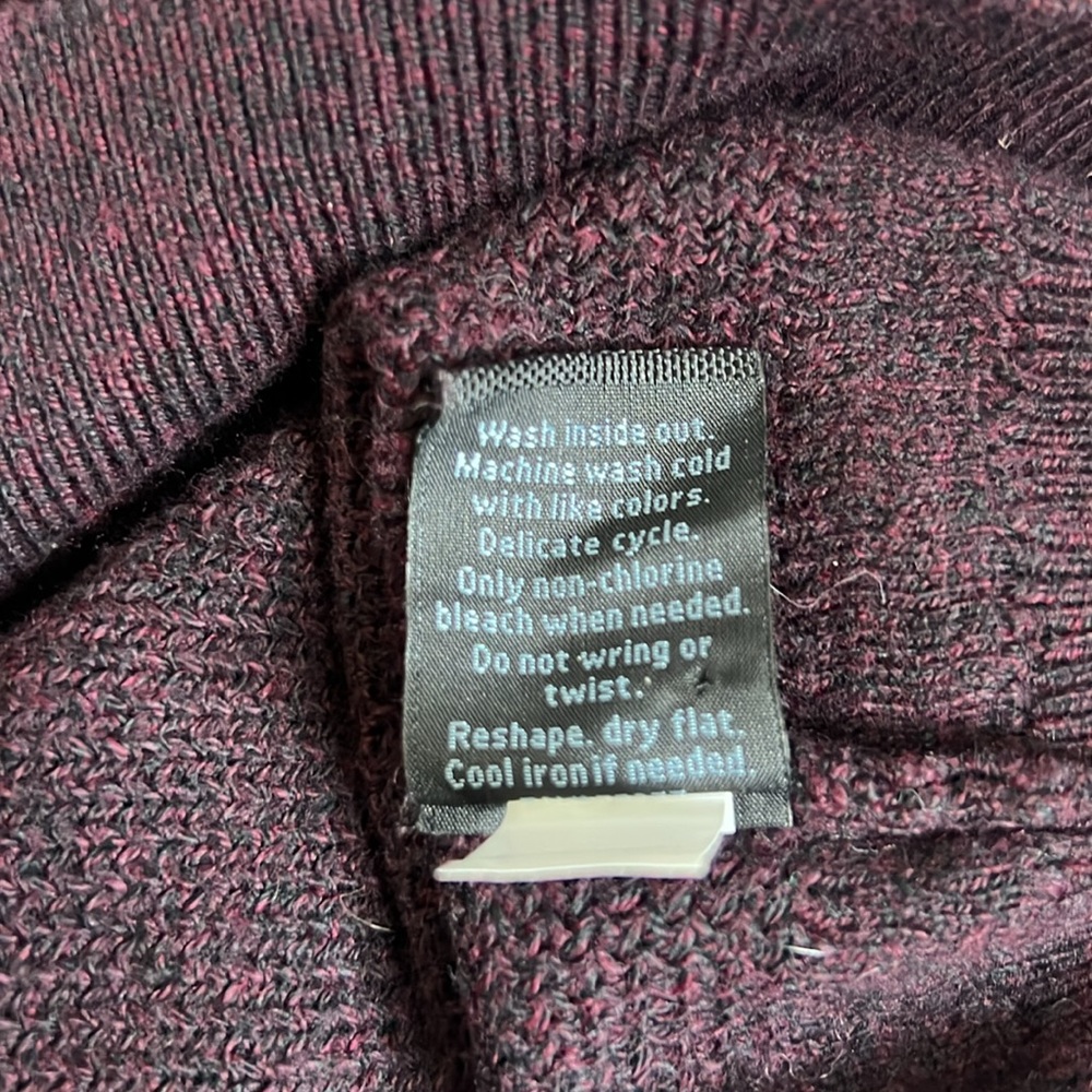 Marc Anthony Men’s Wine Luxury Blend Slim Fit Sweater - SZ: Large - Picture 8 of 8